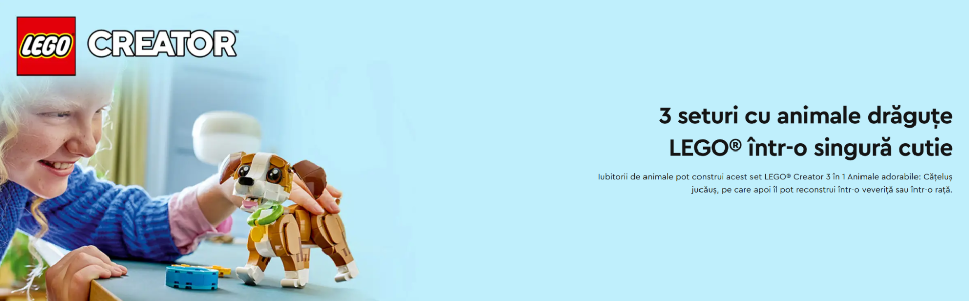 	LEGO CREATOR ANIMALE ADORABILE CATELUS JUCAUS 